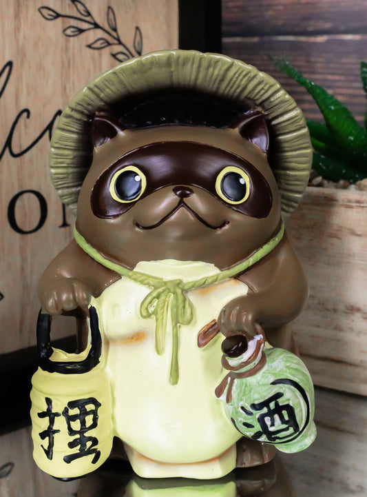 Ebros Japanese Tanuki Raccoon Dog Collectible Figurine Bake Danuki Yokai Ghost - Ebros Gift