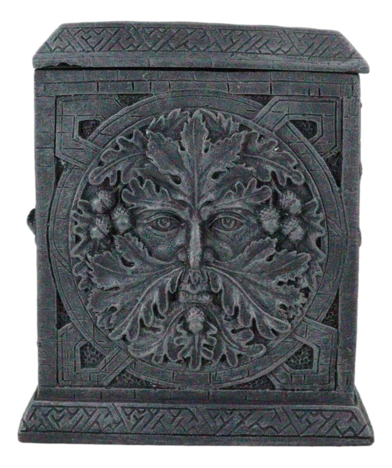 Wiccan Celtic Greenman Four Seasons Spring Summer Fall Winter Decorative Box