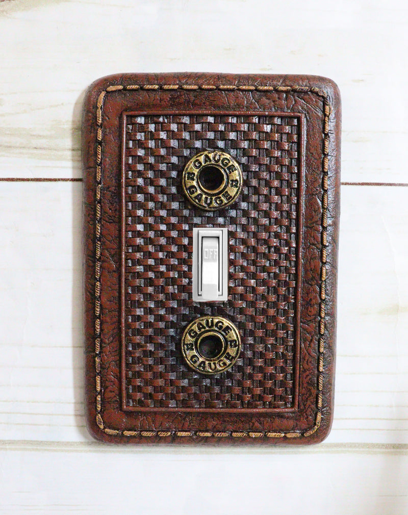 Pack of 2 Western 12 Gauge Shotgun Shells Single Toggle Switch Wall Plate Covers