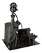 Outdoor Hunter With Dog Metal Desk Stationery And Business Card Holder Organizer
