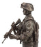 US Military War Soldier Marine Rifleman On Guard Statue 13.5"Tall Infantry Unit