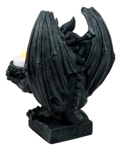 Squatting Gothic Gargoyle Candle Holder Guardian Servant Tea Light Castle Butler