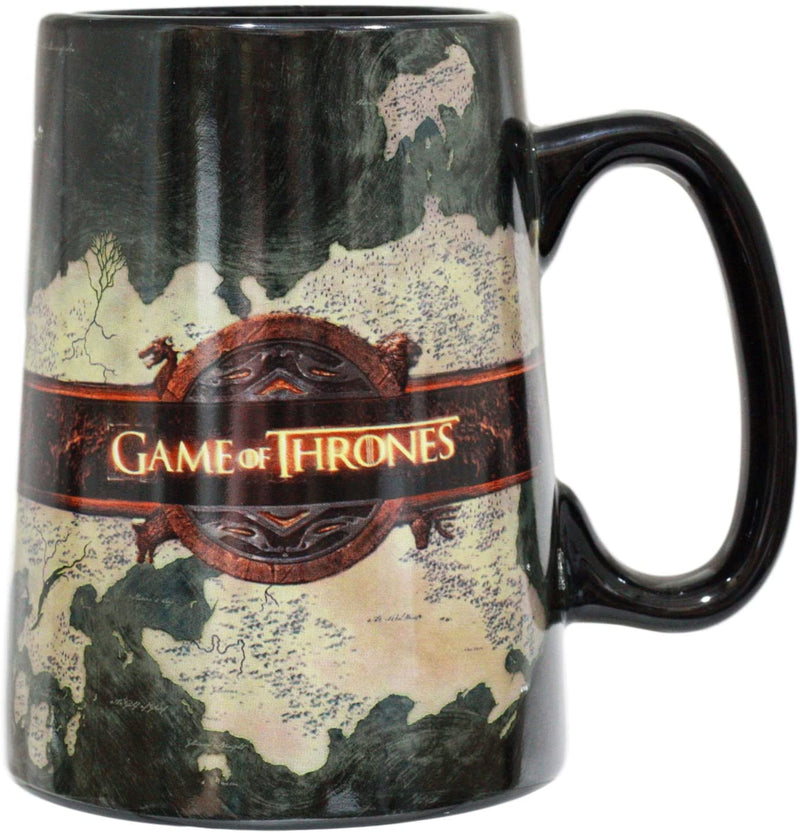 Ebros HBO Series Game Of Thrones Map Of Westeros And Essos Ceramic Mug 5.5"Tall