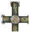 Western United States Army Military Eagle Medallion in Camo Green Wall Cross