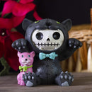 Ebros Larger Furry Bones Bagheera & Pink Panther Skeleton Figurine 3.5" Tall