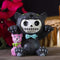 Ebros Larger Furry Bones Bagheera & Pink Panther Skeleton Figurine 3.5" Tall