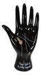 Psychic Fortune Teller Palmistry Black Hand Palm Ceramic Figurine Jewelry Holder