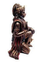 Ramayana Hanuman Monkey Hindu God Decorative Figurine 6"H Altar Sculpture