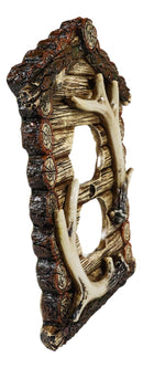 Pack of 2 Rustic Log Cabin Antlers Double Receptacle Wall Outlet Switch Plate