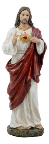 Sacred Heart of Jesus Statue 11" H Roman Catholic Christus Christ Figurine