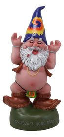 Ebros Free Spirited Hippie Garden Old Mr Gnome Statue Happiness Is Home Grown