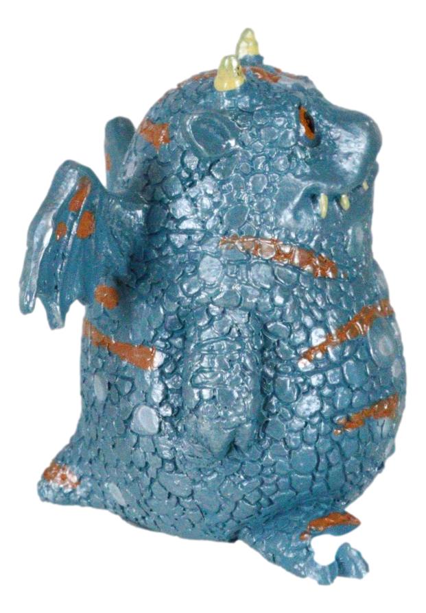 Proggle The Fat Little Blue Dragon With Tiny Wings Comical Chibi Small Figurine