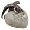 Ebros Guardian Mourning Angel Cremation Urn Forever in Our Hearts 13.25" Tall 200 Cubic Inches Capacity