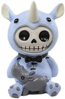 Ebros Furrybones Buster Figurine in Rhinoceros Costume 3" Tall Collectible