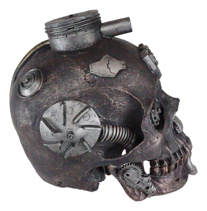 Steampunk Cyborg Steam Cerebrum Cobra Clan Tank Rusted Cranium Skull Figurine