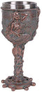 Ebros Nautical Sirens Of The Sea Rustic Mermaid Goblet 7.5" Height 5oz Liquid