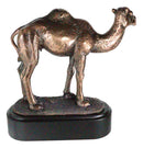 Desert Explorer Single Hump Brown Camel Electroplated Resin Figurine With Base