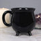Ceramic Wicca Hocus Pocus Witch Potion Broil Black Cauldron Mug Cup With Handle