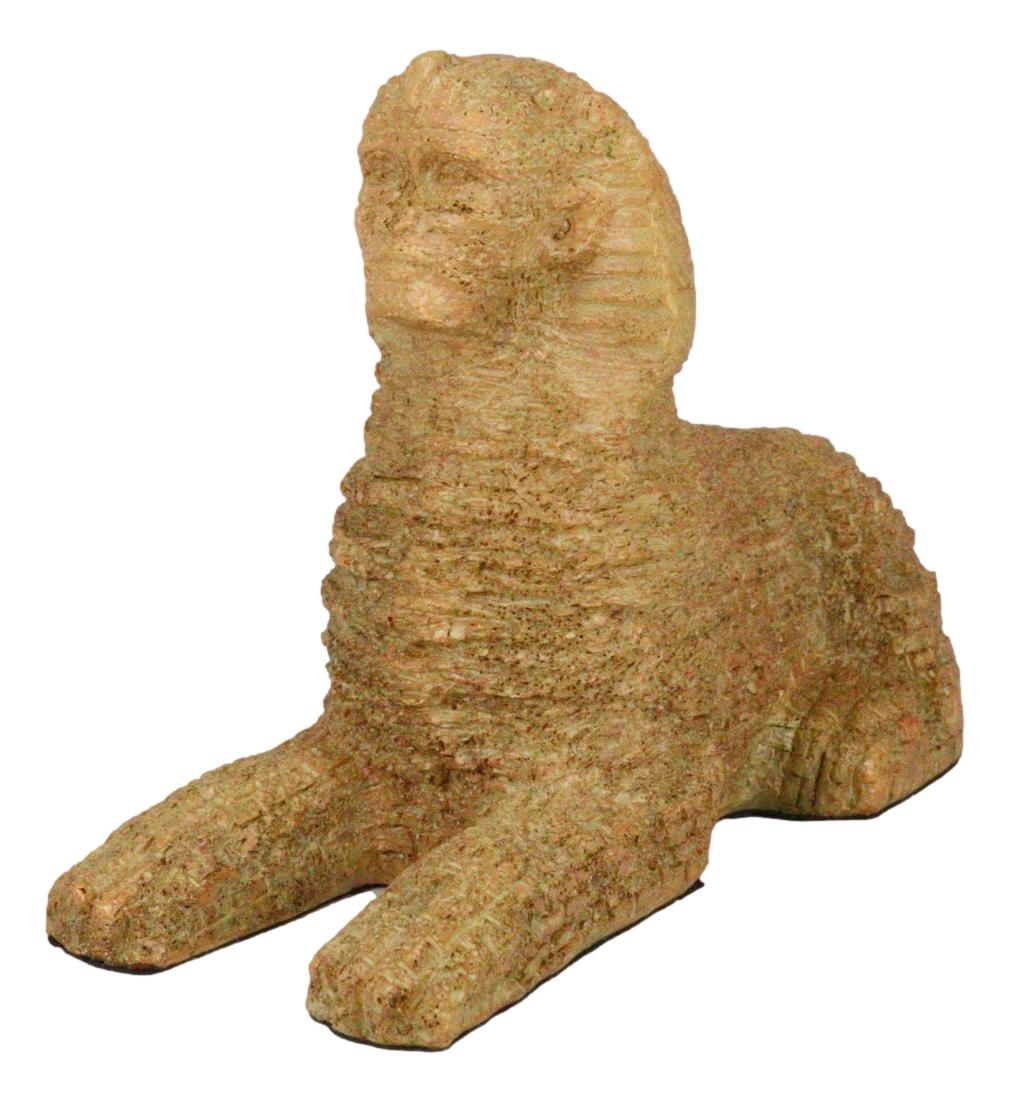 Egyptian World Wonder Great Sphinx Of Giza Androsphinx Sand Finish Figurine - Ebros Gift