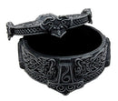 Ebros Thor Mjolnir Hammer Talisman Compass Jewelry Trinket Box Figurine 5"L