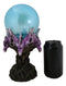 Fantasy Greenman Dragon Heads On Tree of Life Colorful LED Sphere Orb Figurine