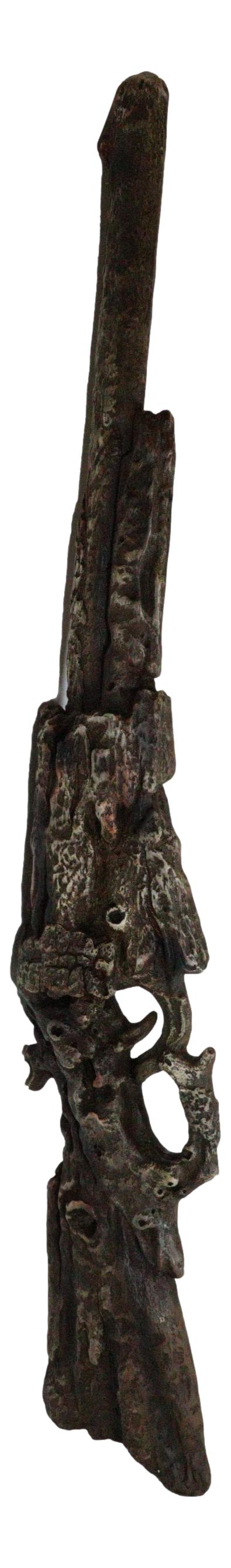 Large Rustic Wild West Western Faux Distressed Wood Rifle Gun Wall Decor Plaque