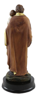 Ebros Catholic Divinity Saint Joseph Carrying Baby Jesus Figurine 5"H Holy Family