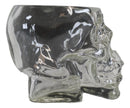 Ebros Skeleton Skull Glass Bowl Drink Stationery Office Holder Figurine Collectible