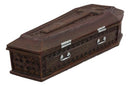 Vampire Dracula Coffin Jewelry Box Rest In Peace Casket Trinket Box Figurine 8"L