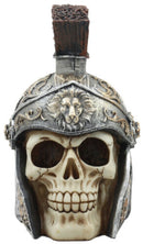 Praetorian Guard Roman Helmet Skull Statue 8.25"H Emperor Caesar Skull Figurine