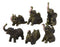 Ebros Gift African Savanna Safari Whimsical Cute Baby Elephant Calves Miniature Set of 6 Figurines 3.5" H Mini Elephants Realistic Taxidermy Collectible Pachyderms Zoo Animals Decorative
