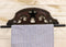 Cowboy Western Rustic Bootcut Scroll Lace Lone Star Wall Hand Towel Holder Roll