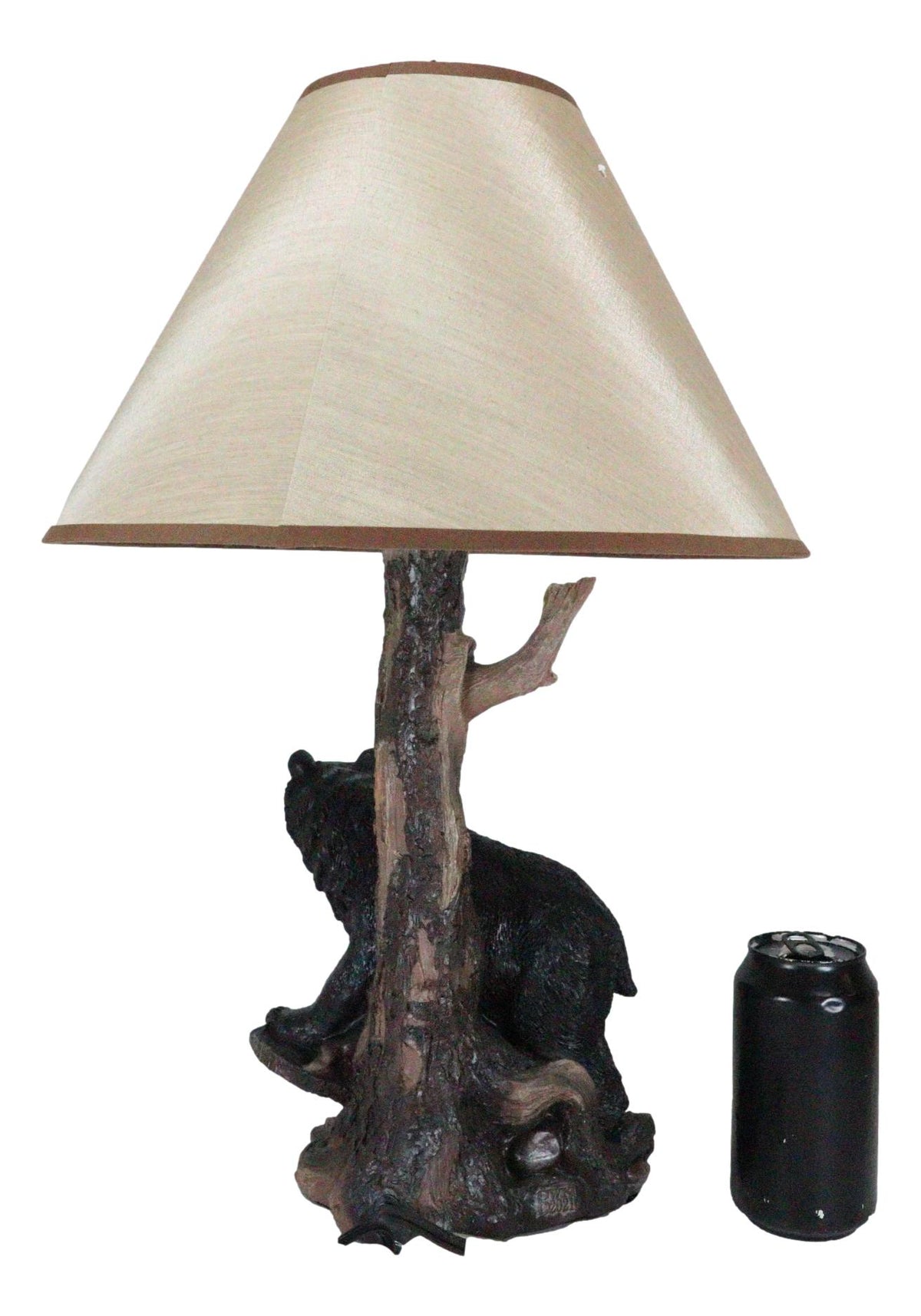 Roaming Forest North American Black Bear Desktop Table Lamp Decor Figurine 20"H