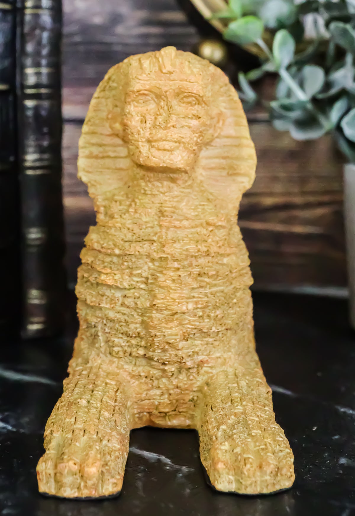Egyptian World Wonder Great Sphinx Of Giza Androsphinx Sand Finish Figurine - Ebros Gift