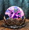 Fire Ice Water And Earth Elemental Dragon Hatchlings Egg Fantasy Coaster Set