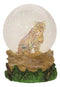Ebros Forest Jungle Apex Predator Orange Bengal Tiger Glitter Snow Globe 100mm Decor