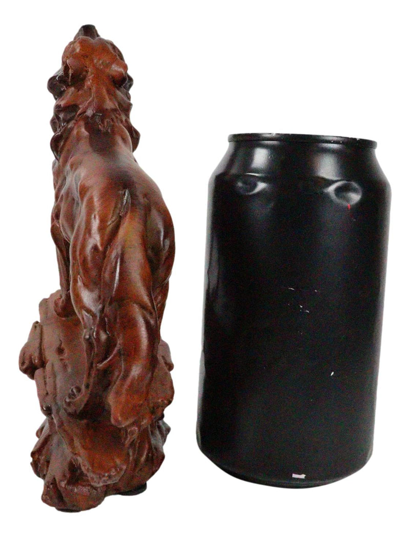 Ebros Wildlife Nature Full Moon Howling Night Wolf Figurine Timberwolves Decor