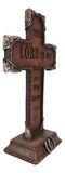 Pack Of 4 Rustic Western Inspirational Christian Bible Verses Standing Crosses