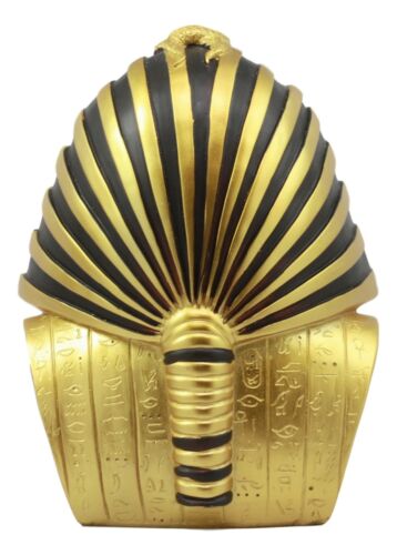 Ebros Ancient Egyptian Pharaoh King Tut Skull Statue 7"Tall Mask Of King Tutankhamen Skeleton Bust Figurine - Ebros Gift