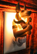 Ebros Ancient Egyptian Anubis Decorative LED Wall Plug In Night Light