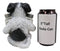 Ebros Hugging Pooch Shih Tzu Glass Salt Pepper Shakers Holder Figurine 6"Tall