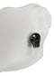 Ghastly Gothic Evil Grinning Skulls Gunmetal Stud Earrings Metal Pewter Alloy