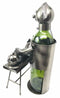 Ebros Chiropracter Treating Child Patient Steel Metal Wine Bottle Holder Storage