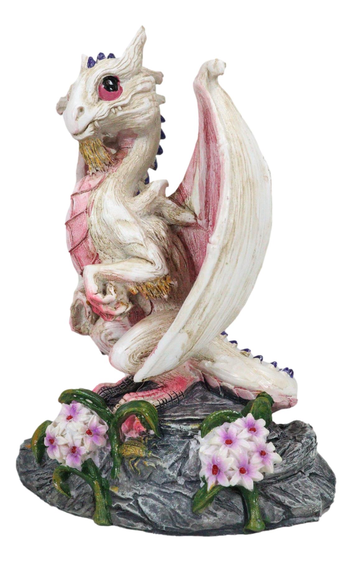 Colorful Fruits Vegetables Pale White Garlic Dragon Figurine Fairy Garden Decor