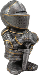 Ebros Anime Chibi Medieval Knight of The Cross Templar Crusader Figurine 4.5" H