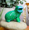Turquoise Green Egyptian Goddess Taweret Hippo With Hieroglyphs Mini Figurine