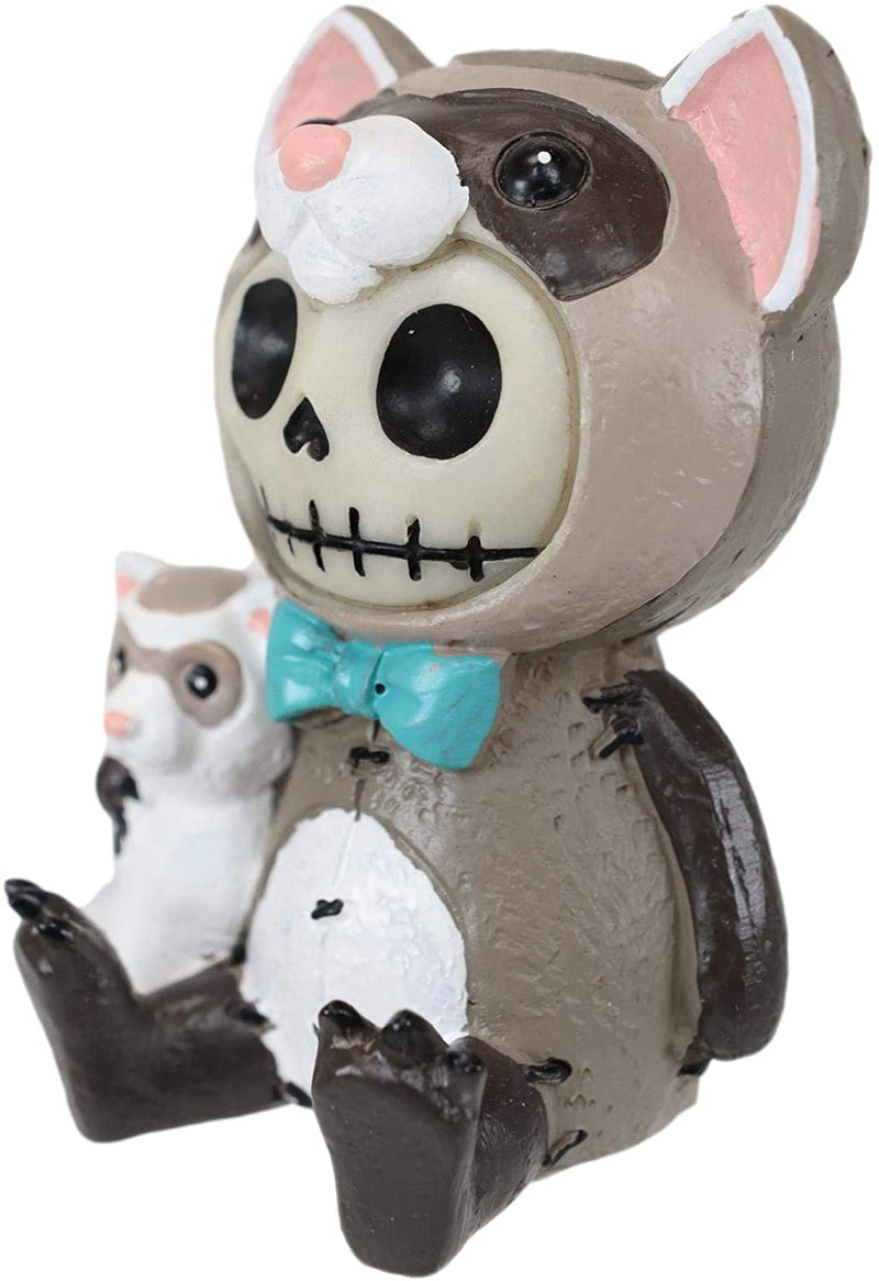 Ebros Furrybones Ferris Figurine in Ferret Costume 3 Inch Tall Collectible