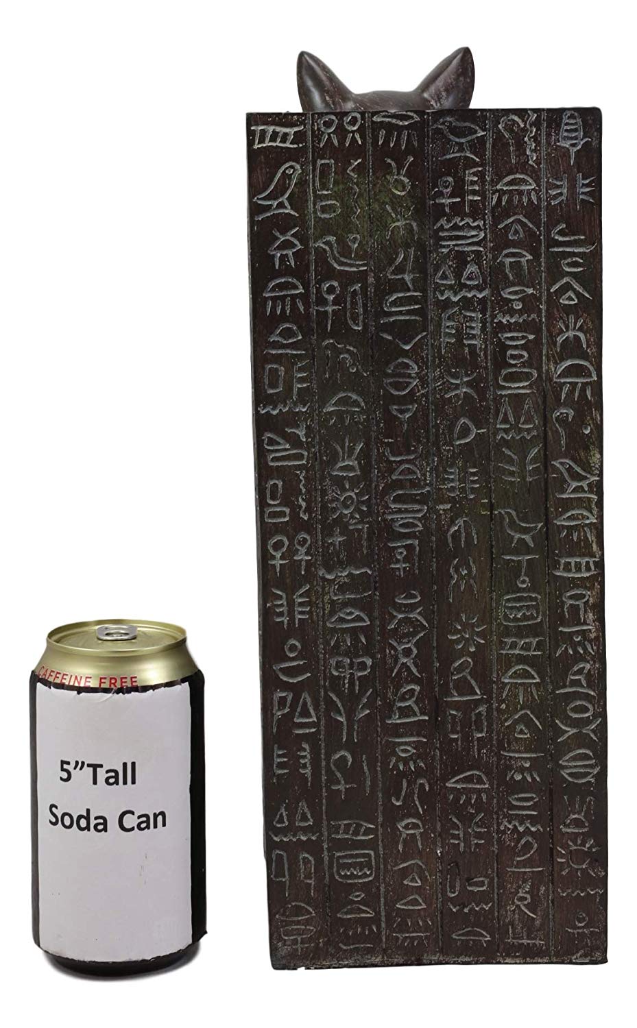 Ebros Egyptian Bastet Bookend Statue Or Hieroglyphic Epitaph Figurine 14" Tall - Ebros Gift