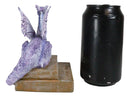 Amy Brown Purple Crater Moon Bookworm Dragon Sitting On Stack Of Books Figurine