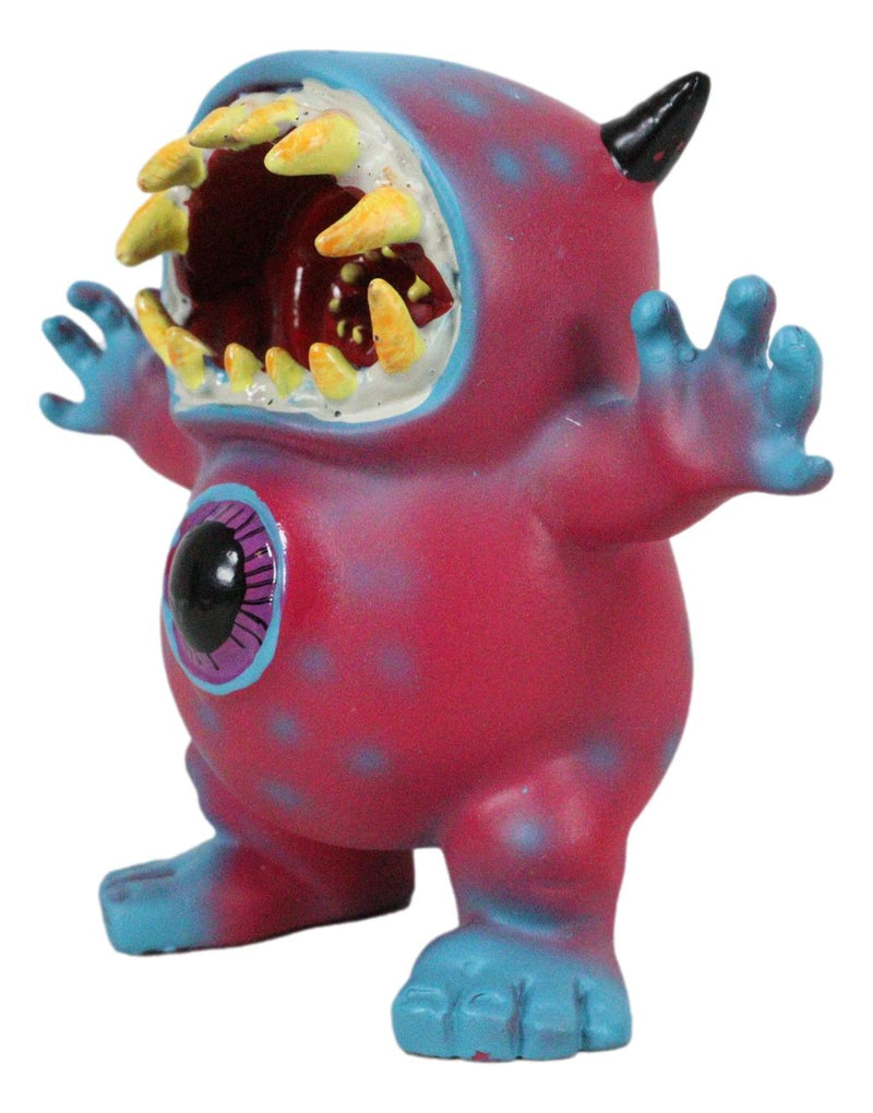 Underbedz Bellye Scary Tie Dye Cyclops Eye In Belly Sharp Fangs Monster Figurine
